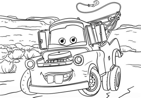 Mater Car Disney Pixar Coloring Pages - Coloring Pages