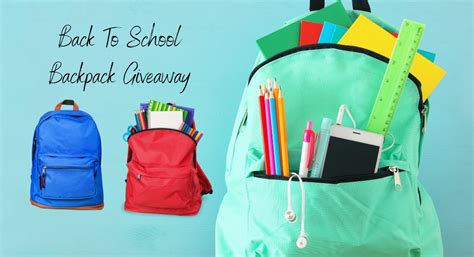 Top 6 Back to School Events With Backpack Giveaways