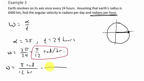 Angular Velocity Example 3 - YouTube