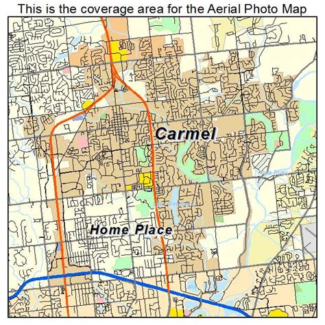 Aerial Photography Map of Carmel, IN Indiana