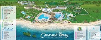 Resort Map | Coconut Bay Resort & Spa | Saint Lucia