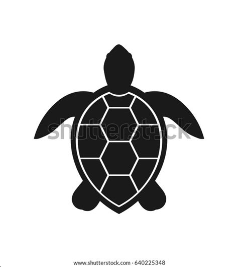 Sea Turtle Icon Vector Illustration Stock Vector (Royalty Free) 640225348