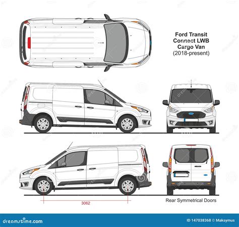 Ford Transit Connect LWB Cargo Van 6 Doors 2018 Editorial Stock Photo ...