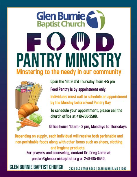 Food Pantry Ministry | Glen Burnie Baptist Church