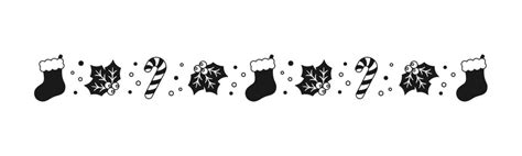 Christmas Border Black And White Vector Art, Icons, and Graphics for ...