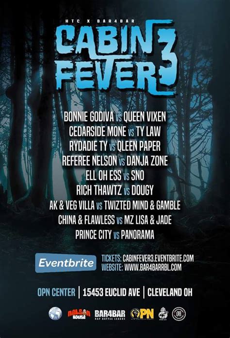 Cabin Fever 3 - Bar4Bar Rap Battle League | Battle Rap Event | VerseTracker