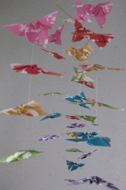 SALE 50% OFF 40 Small Origami Butterflies Mobile Tenugui | Etsy ...