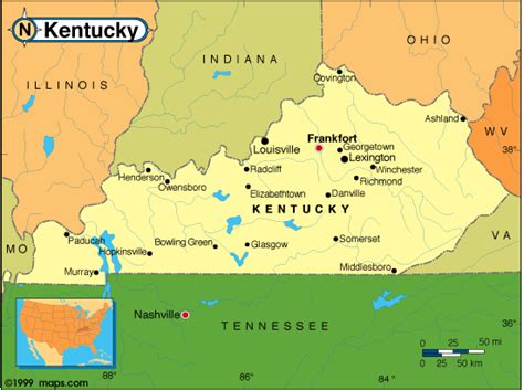 Williamstown Kentucky Map - United States