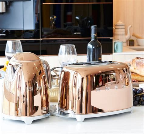 Smeg Retro Kettle & Toaster Aesthetic Rose Gold in 2021 | Kettle and ...