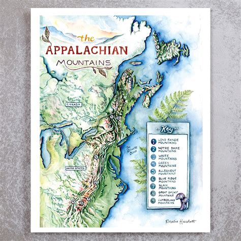 Appalachian Mountains Map