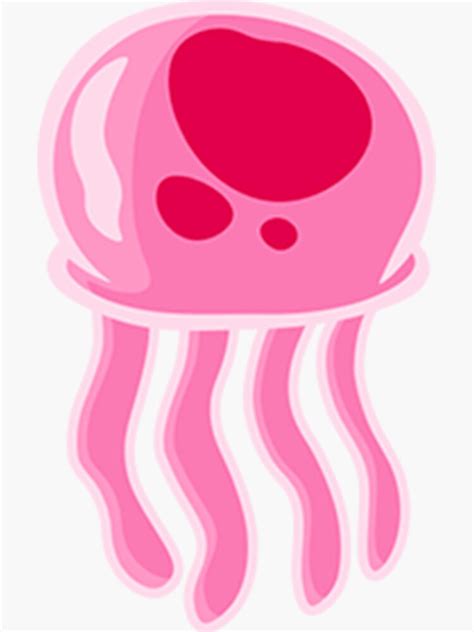 "SpongeBob Jellyfish" Sticker for Sale by joeoles | Redbubble