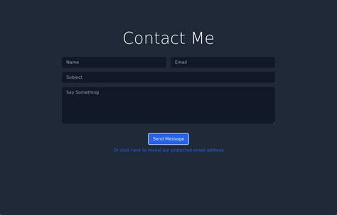 Contact me form - Tailwind CSS Example