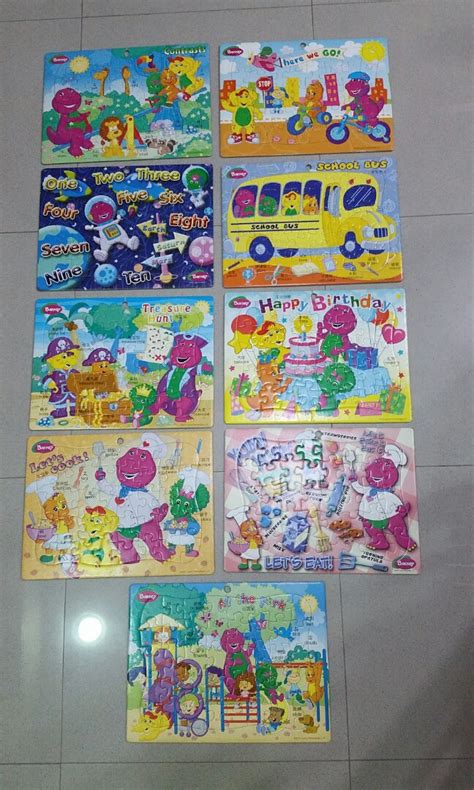 Barney Puzzles, Hobbies & Toys, Toys & Games on Carousell