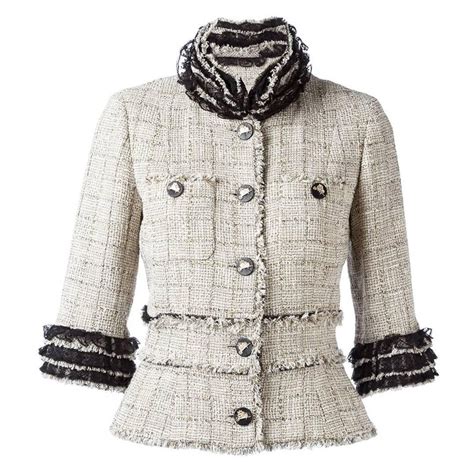 Chanel Fringed Tweed Jacket | Chanel tweed jacket, Tweed jacket ...