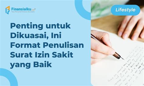 8 Contoh Surat Izin Sakit Sekolah dan Kerja Terbaru, Lengkap!