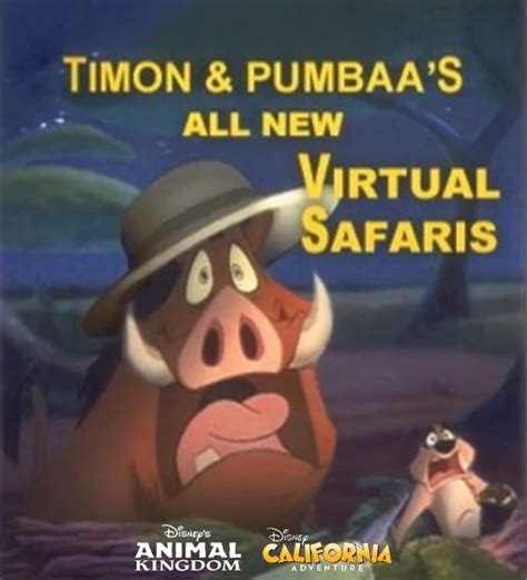 Timon and Pumbaa's Virtual Safari Attraction by ArtChanXV on DeviantArt