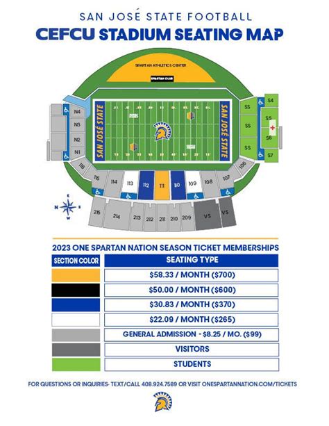 Spartan Football Stadium Seating Chart – Two Birds Home