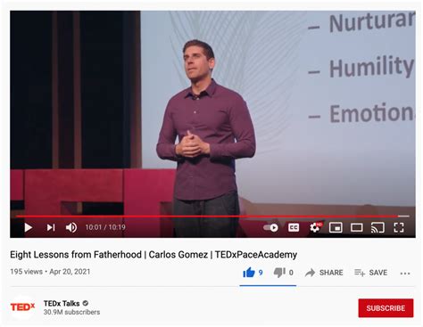 Watch my TEDx talk: “8 Lessons from Fatherhood” | Carlos Andrés Gómez