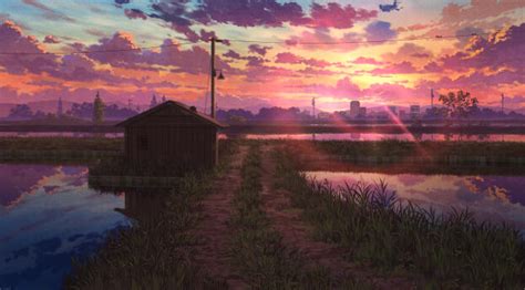 2460x2400 Anime Sunset HD Cool Art 2460x2400 Resolution Wallpaper, HD ...