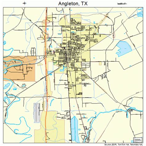 Angleton Texas Street Map 4803264