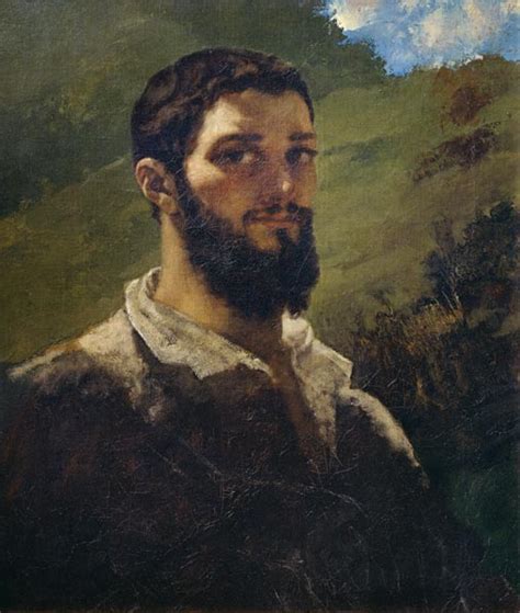 Self-Portrait - Gustave Courbet as art print or hand painted oil.