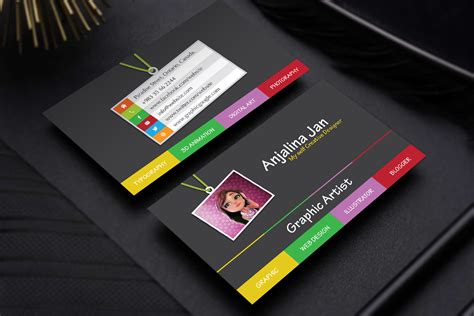 Free Graphic Artist Business Card Template DesignGraphic Google – Tasty ...