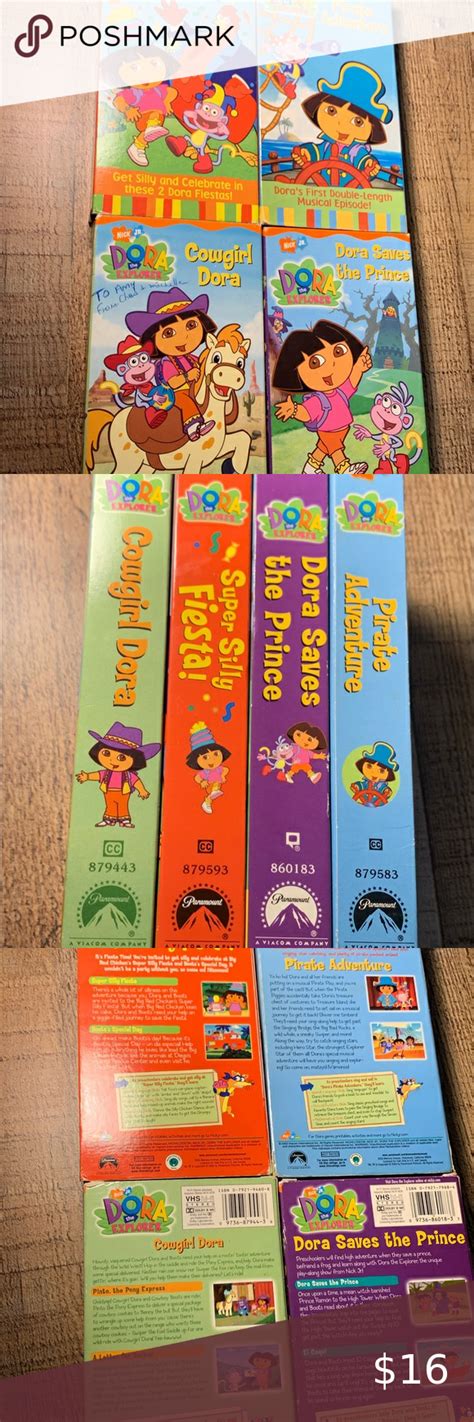 Dora The Explorer VHS Tapes - Fun Adventures for Kids