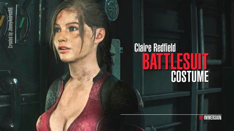 RE2-Claire Redfield Battlesuit Costume - YouTube