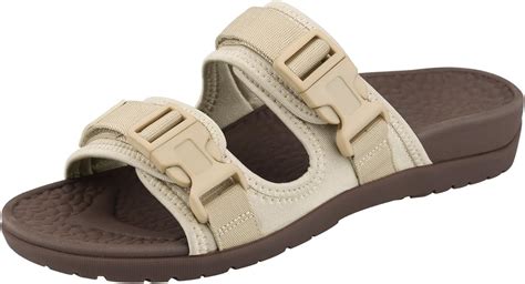 EVERHEALTH Orthotic Sandal Women Buckle Slide Sandals Peep Toe Outdoor ...