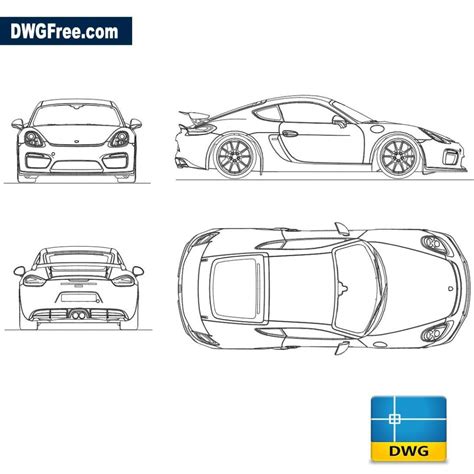 Porsche Cayman GT4 DWG