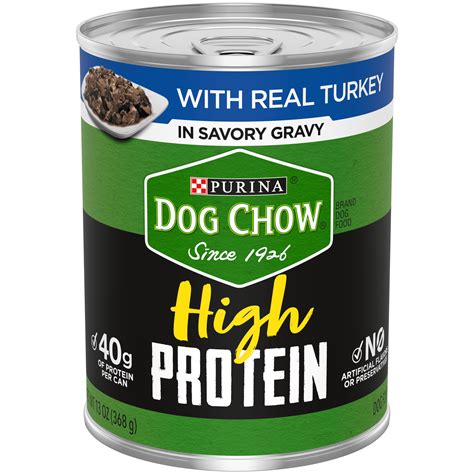 (12 Pack) Purina Dog Chow High Protein Gravy Wet Dog Food, High Protein ...