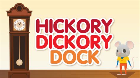 Hickory Dickory Dock | Nursery Rhymes Song with Lyrics | Animated ...