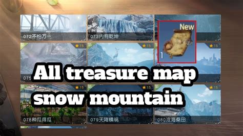 UNDAWN All treasure map snow mountain - YouTube