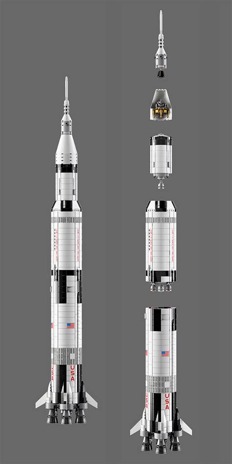 NASA Apollo Saturn V Launches Again, This Time As A Huge 3 Ft LEGO Set