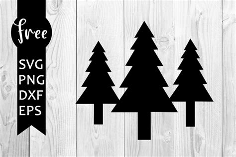 Trees svg free, camping svg, summer svg, instant download, silhouette ...