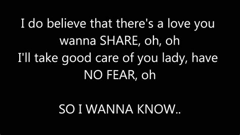 JOE - I WANNA KNOW **(LYRICS ON SCREEN)** - YouTube