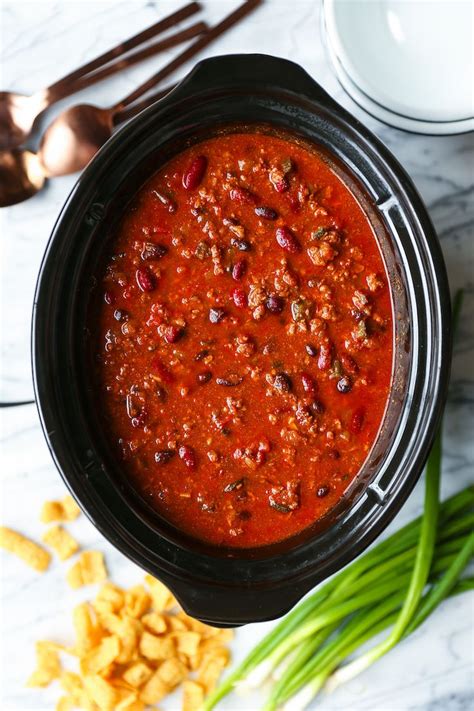 Easy Slow Cooker Chili - Damn Delicious | Recipe | Slow cooker chili ...