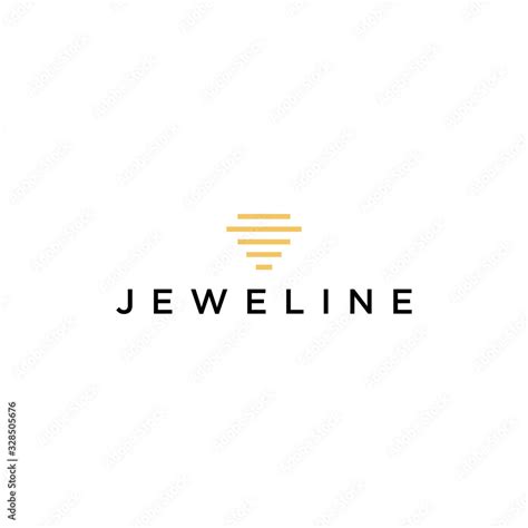 jewel logo design with line graphic vector illustration Stock Vector ...