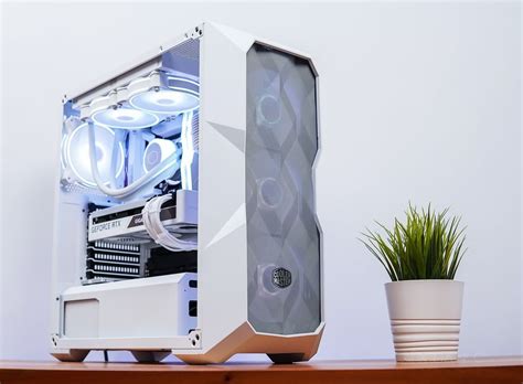 Cooler Master MB TD500 Mesh ARGB White ATX Case, T/G Window, No PSU ...