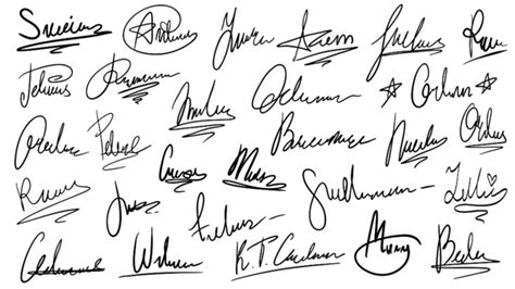 Signature Document PNG Transparent Images Free Download | Vector Files ...