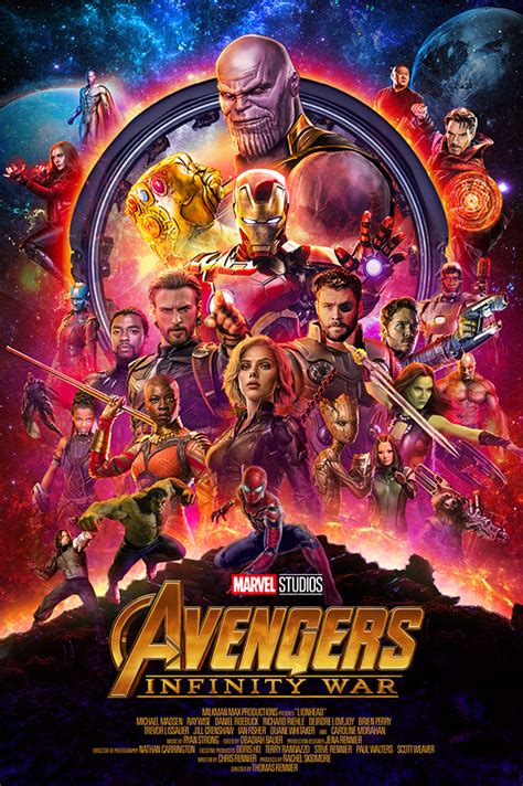 Avengers Infinity War Official Poster (Recreated) :: Behance