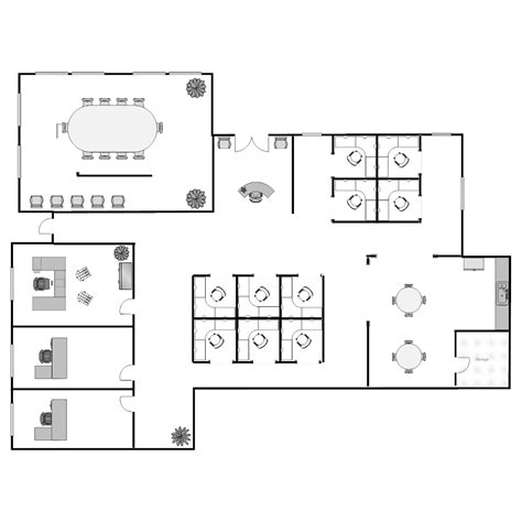 Example Image: Office Floor Plan | Office floor plan, Office layout ...