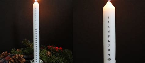 DIY Advent Candle For Christmas - Wild Amor