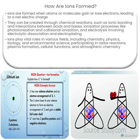 How are ions formed?