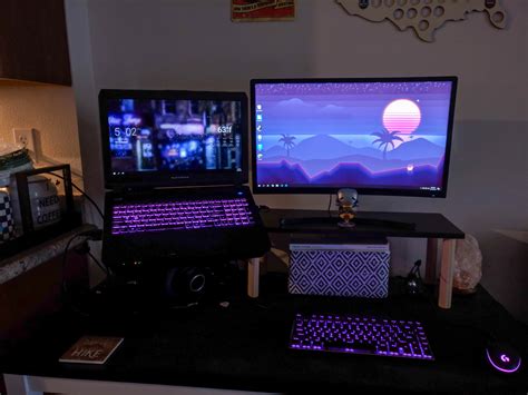 My Laptop Battlestation/Workstation Bedroom Gaming Setup, Laptop Gaming ...