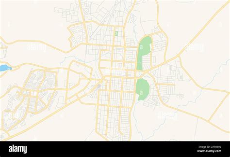 Printable street map of Potchefstroom, South Africa. Map template for ...