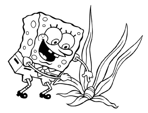 Gambar Spongebob Coloring Pages Free Printable Pictures Basketball di ...