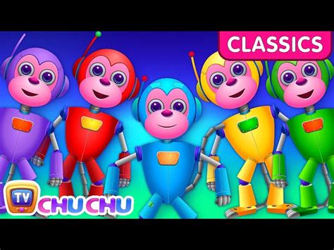 ChuChu TV Classics - Five Little Monkeys - The Robot Monkeys | Nursery ...