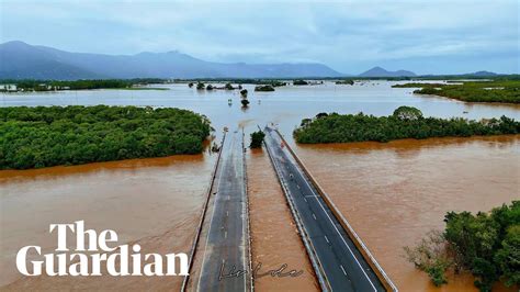 Drone video shows floods around Cairns as flooding in north Queensland ...