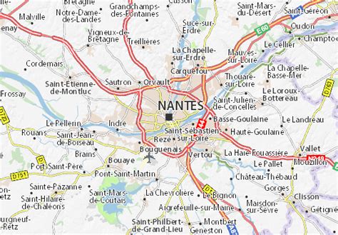 MICHELIN Nantes map - ViaMichelin